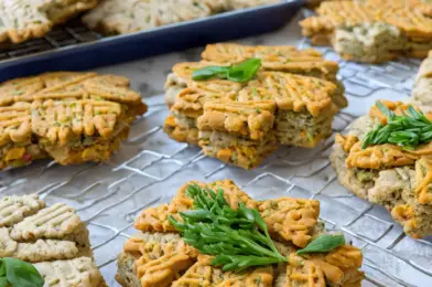 Veggie-Packed Savory Dog Biscuits